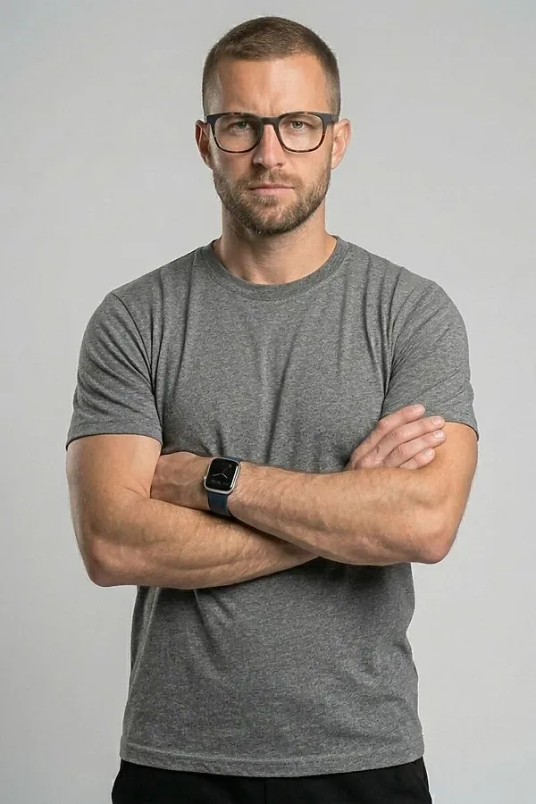 Футболка F5, темно-серый меланж - фото 2