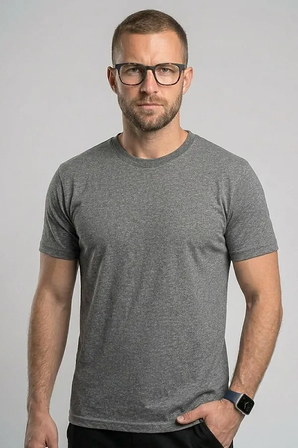 Футболка F5, темно-серый меланж - фото 2