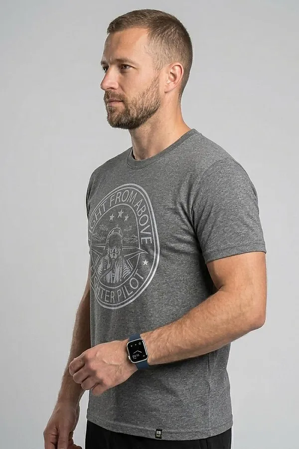 Футболка F5, темно-серый меланж - фото 2