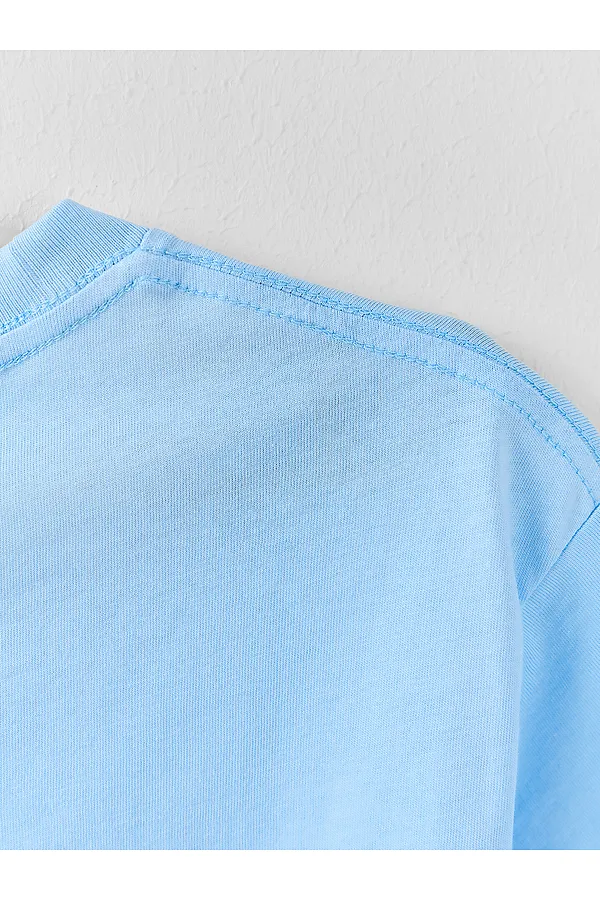 Футболка для девочек MARK FORMELLE, небо +печать - фото 2