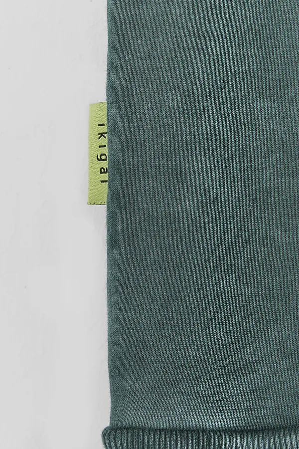 Худи мужское MARK FORMELLE, acid wash травяной1 +печать - фото 2