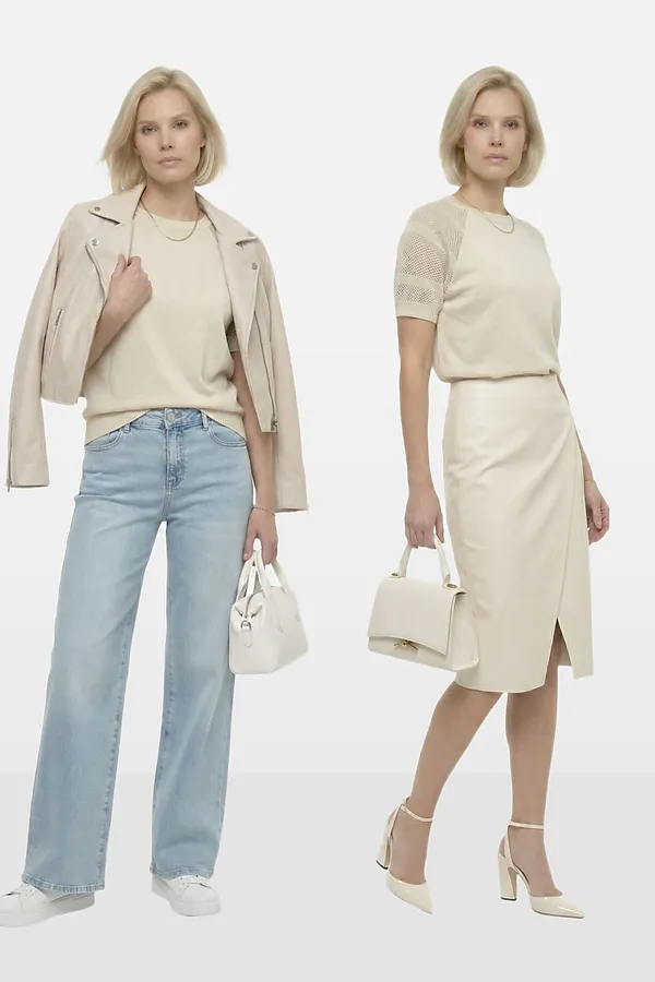 Джемпер VAY, топленое молоко - фото 2