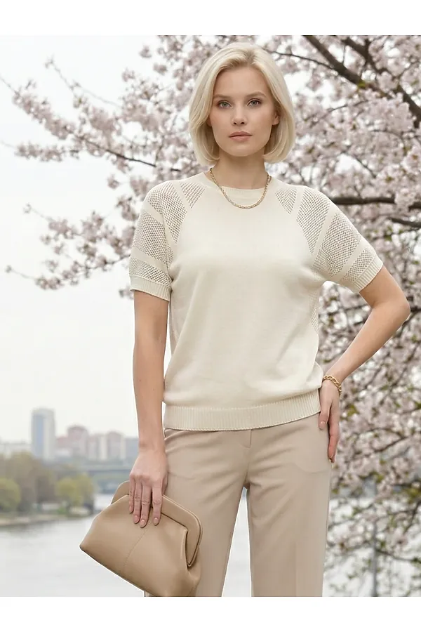 Джемпер VAY, топленое молоко - фото 2