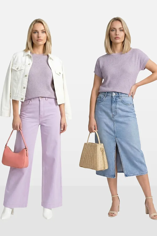 Джемпер VAY, пыльная лаванда - фото 2