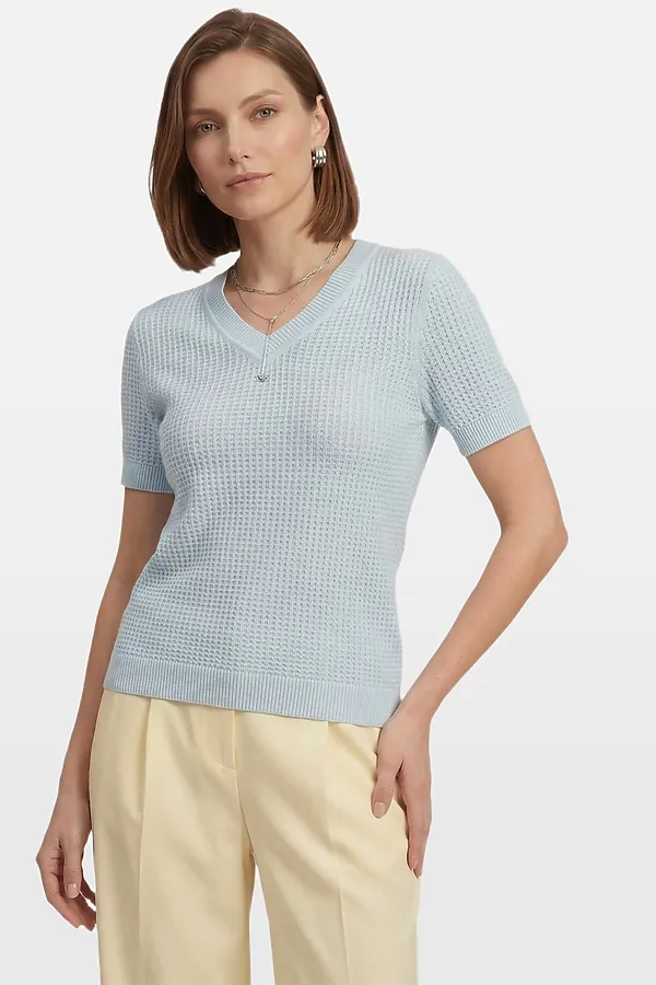 Джемпер VAY, голубой жемчуг - фото 2
