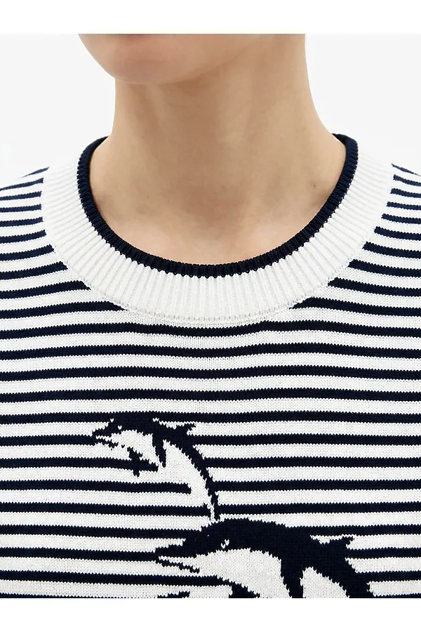 Джемпер NEWVAY, белый/т.синий - фото 2