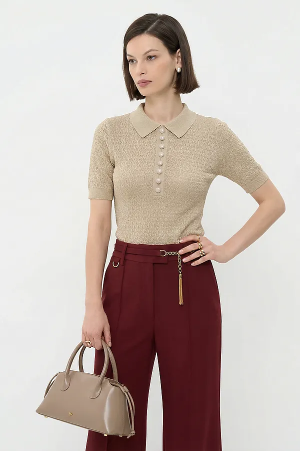 Джемпер NEWVAY, бархатный беж - фото 2