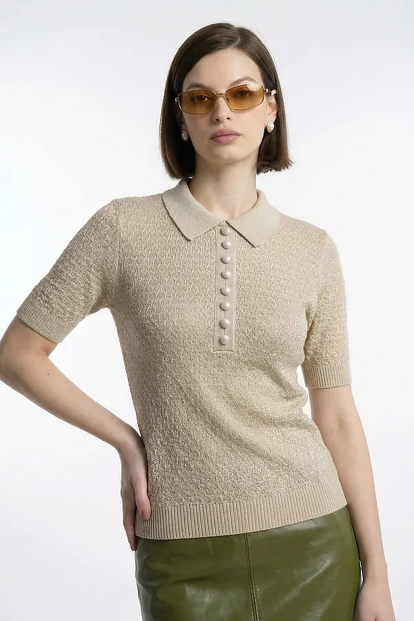 Джемпер NEWVAY, бархатный беж - фото 2