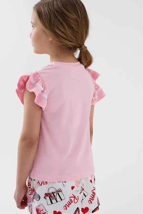 Детская футболка для девочки PLAYTODAY, светло-розовый - фото 2