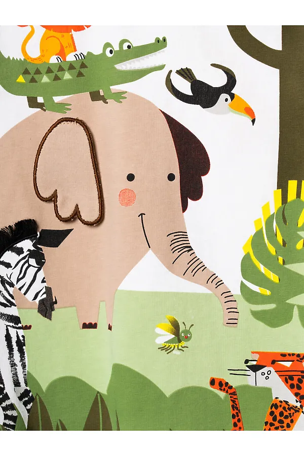 Джемпер детский трикотажный для мальчиков (футболка) PLAYTODAY, белый - фото 2