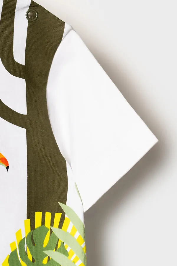 Джемпер детский трикотажный для мальчиков (футболка) PLAYTODAY, белый - фото 2