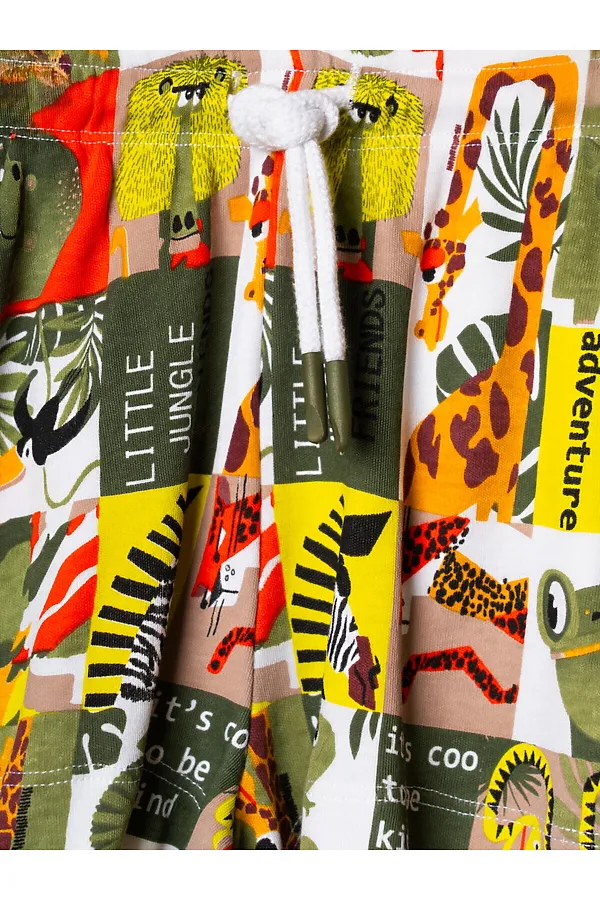 Комплект детский трикотажный для мальчиков: джемпер (футболка), шорты PLAYTODAY, разноцветный - фото 2