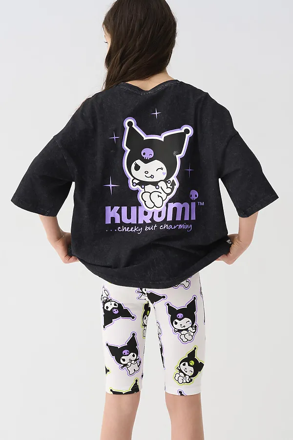 Брюки трикотажные для девочек (легинсы укороченные), 2 пары в комплекте PLAYTODAY, разноцветный - фото 2