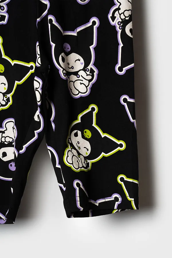 Брюки трикотажные для девочек (легинсы укороченные), 2 пары в комплекте PLAYTODAY, разноцветный - фото 2