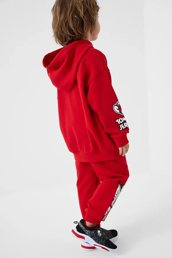 Комплект трикотажный для мальчиков: толстовка, брюки PLAYTODAY, красный - фото 2