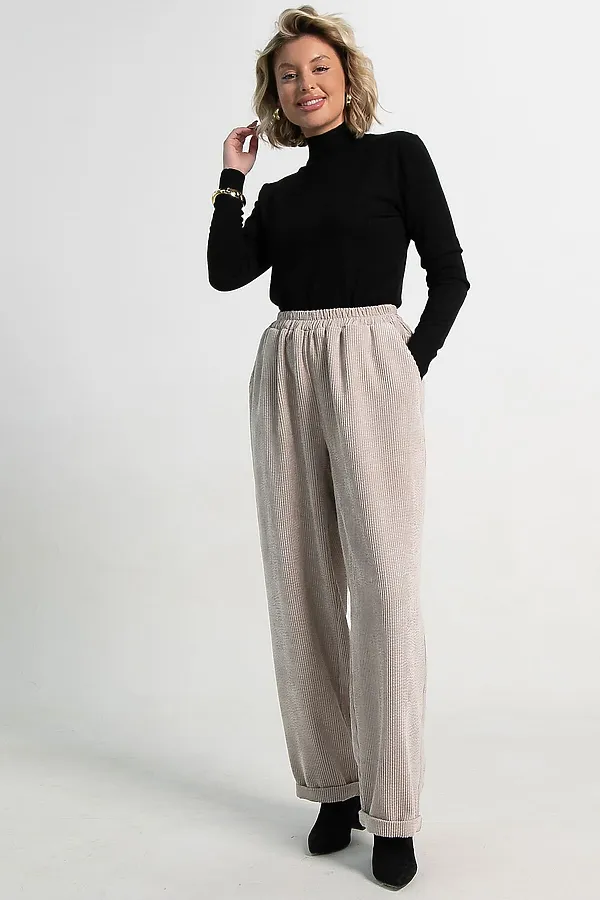 Брюки Городской ритм LADY TAIGA, молочные - фото 2