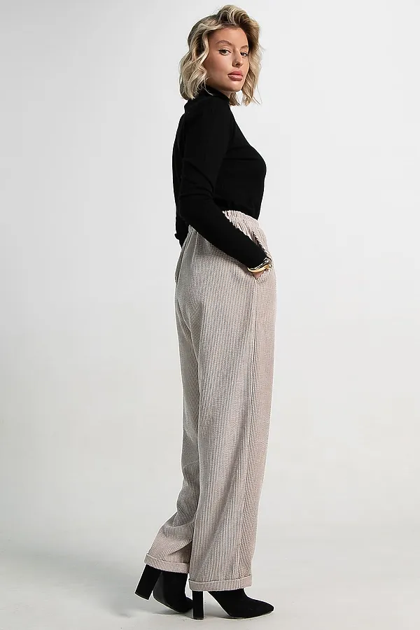 Брюки Городской ритм LADY TAIGA, молочные - фото 2