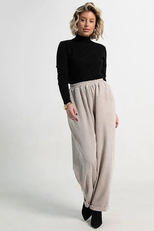 Брюки Городской ритм LADY TAIGA, молочные - фото 2