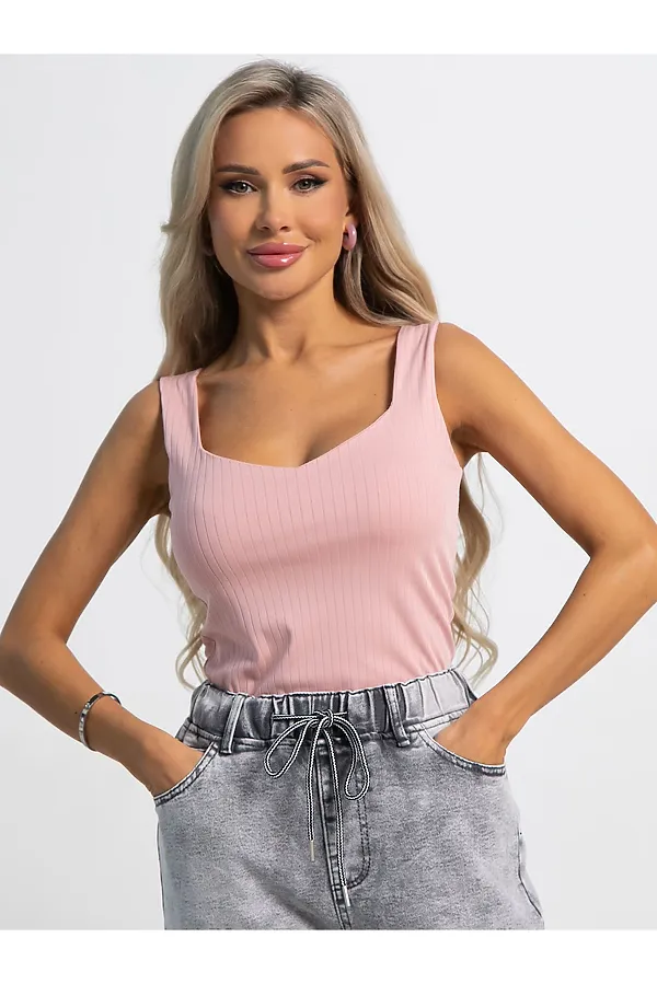 65% вискоза, 30% полиэстер, 5% эластан LADY TAIGA, пудра - фото 2