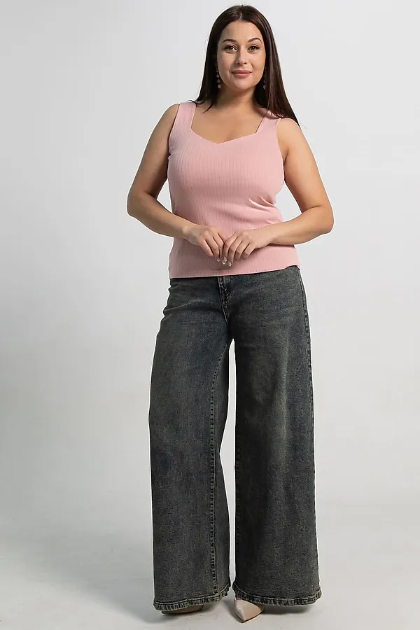 65% вискоза, 30% полиэстер, 5% эластан LADY TAIGA, пудра - фото 2