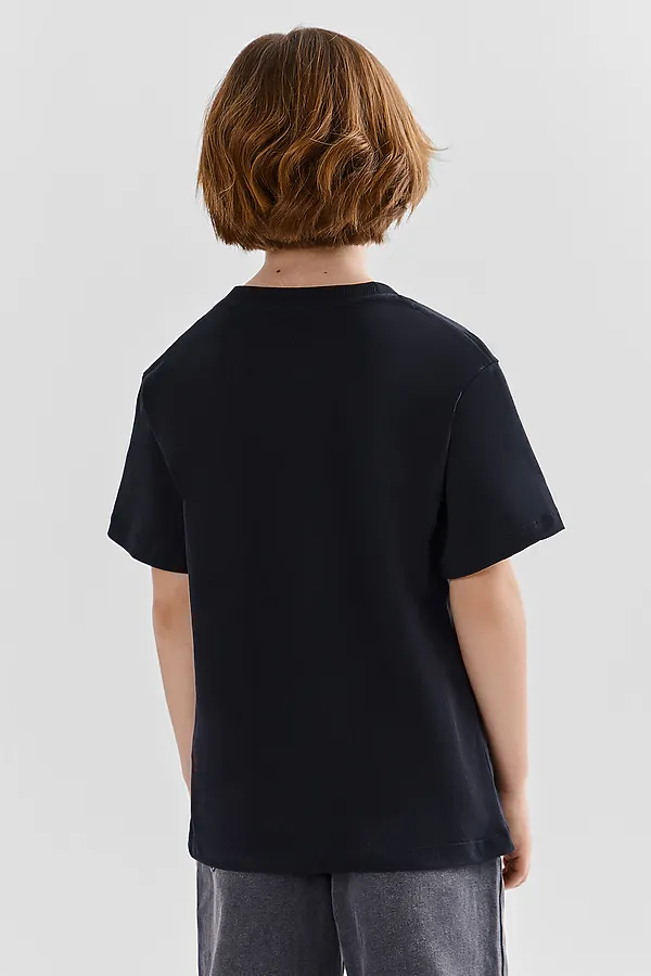 Футболка для мальчиков MARK FORMELLE, черный +печать7 - фото 2