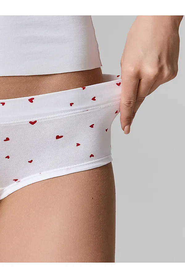 Трусы женские MARK FORMELLE, сердечки на белом - фото 2