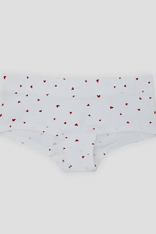 Трусы женские MARK FORMELLE, сердечки на белом - фото 2