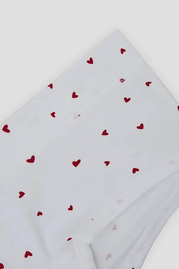 Трусы женские MARK FORMELLE, сердечки на белом - фото 2