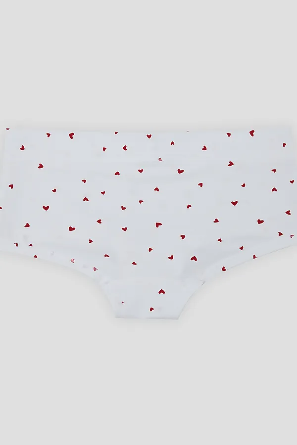 Трусы женские MARK FORMELLE, сердечки на белом - фото 2