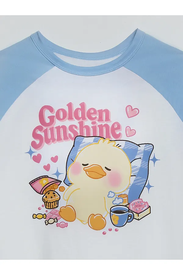 Сорочка ночная для девочек MARK FORMELLE, белый +печать - фото 2