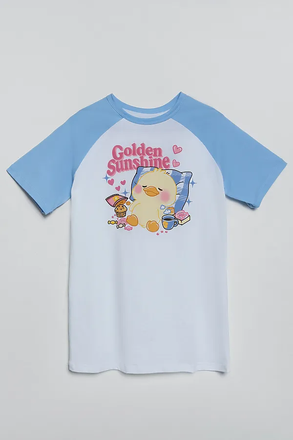 Сорочка ночная для девочек MARK FORMELLE, белый +печать - фото 2