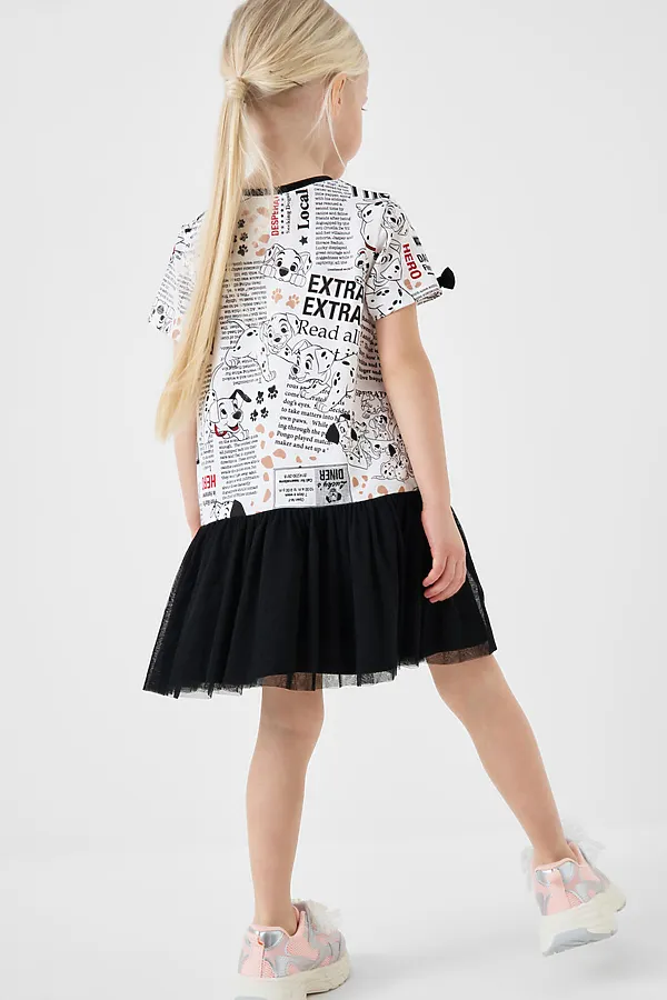 Платье трикотажное для девочек PLAYTODAY, разноцветный - фото 2