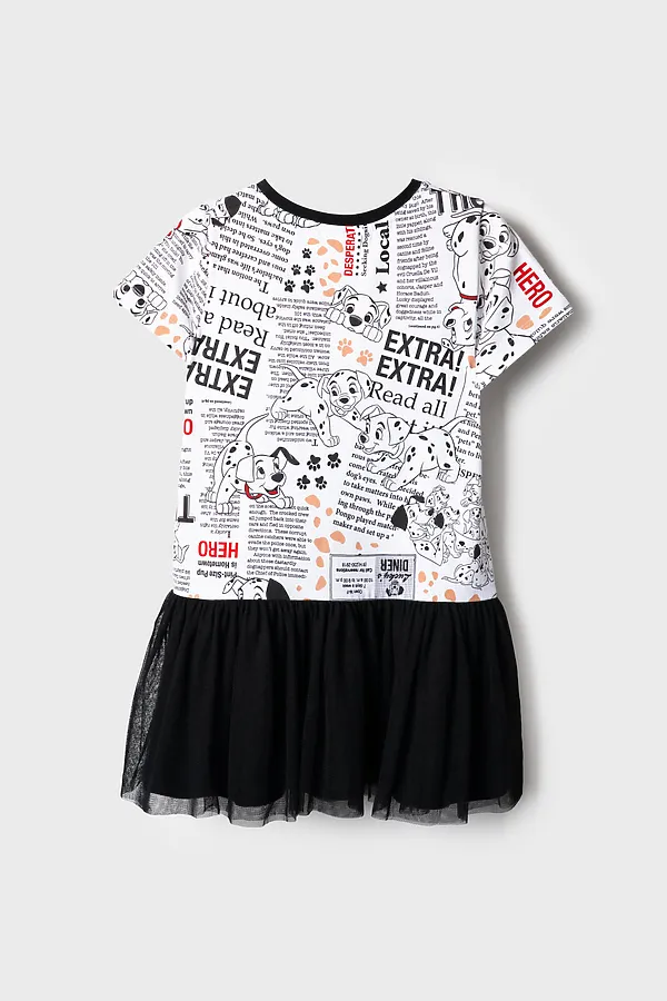 Платье трикотажное для девочек PLAYTODAY, разноцветный - фото 2