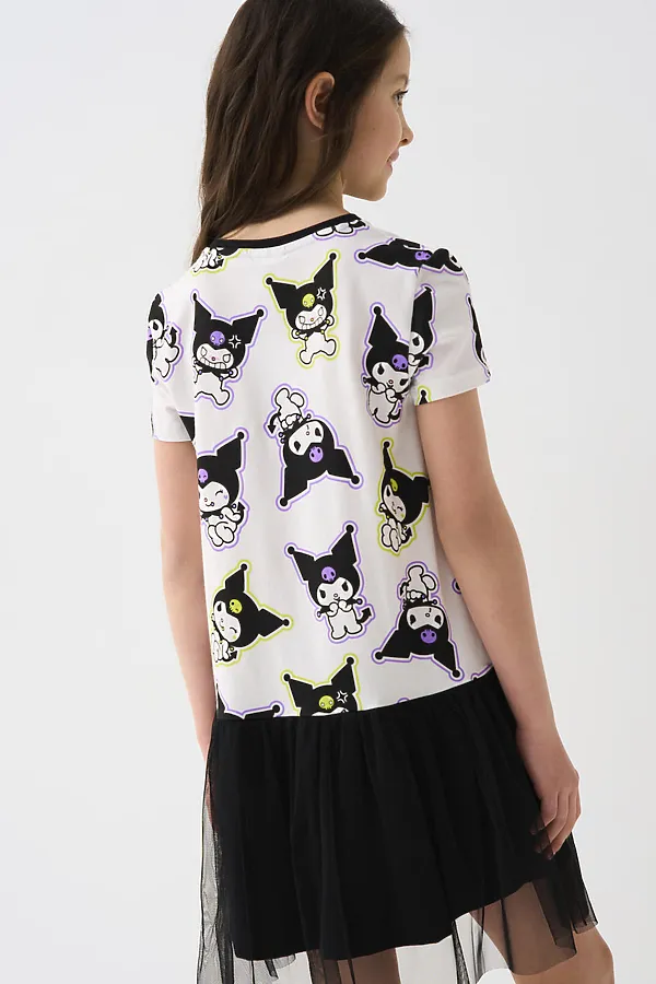 Платье трикотажное для девочек PLAYTODAY, разноцветный - фото 2