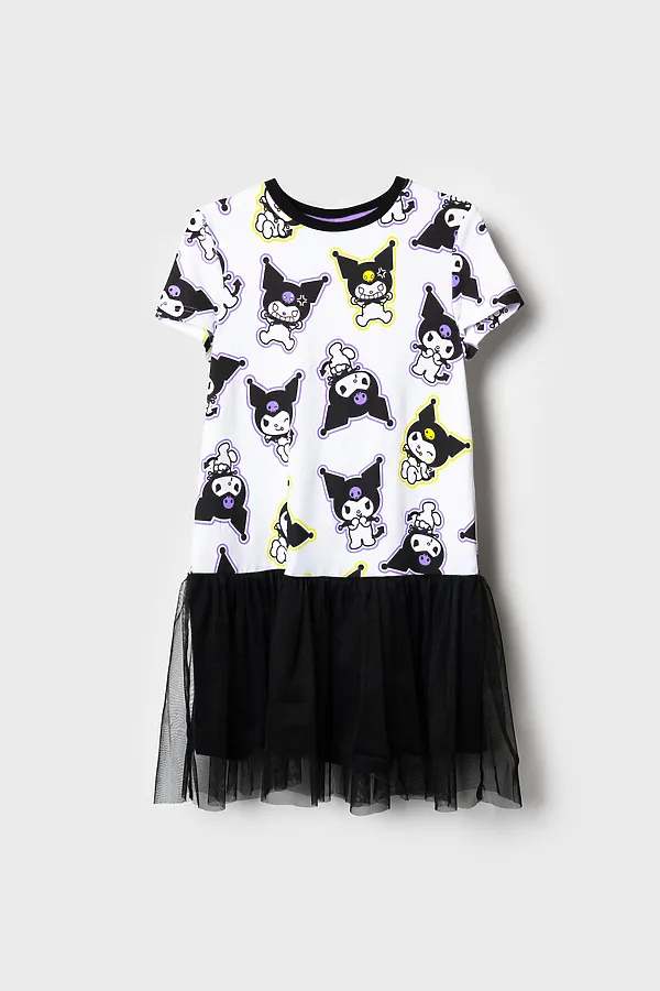 Платье трикотажное для девочек PLAYTODAY, разноцветный - фото 2