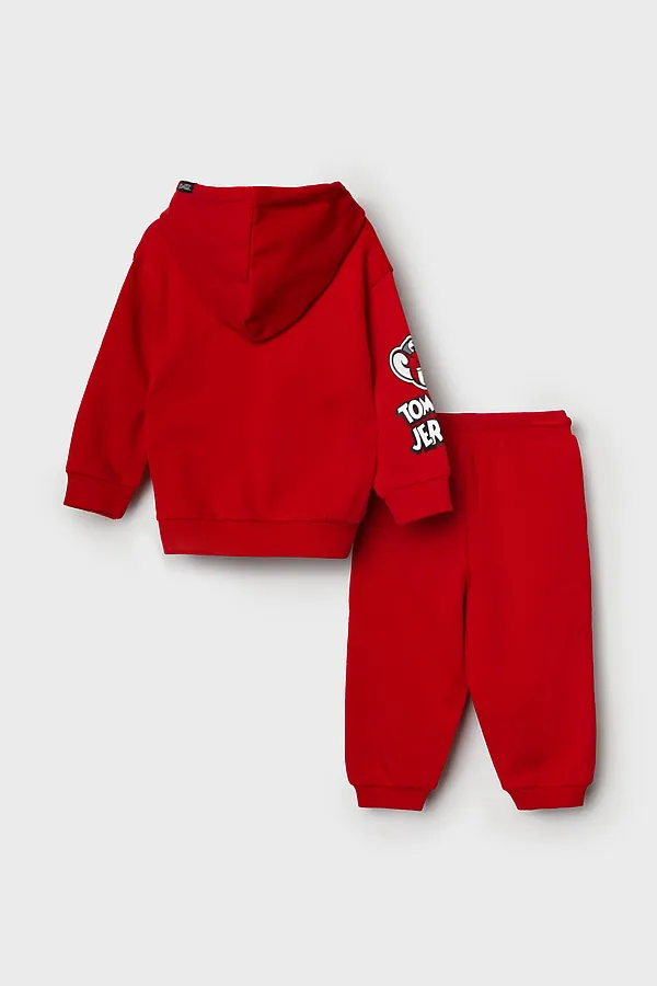 Комплект детский трикотажный для мальчиков: толстовка, брюки PLAYTODAY, красный - фото 2