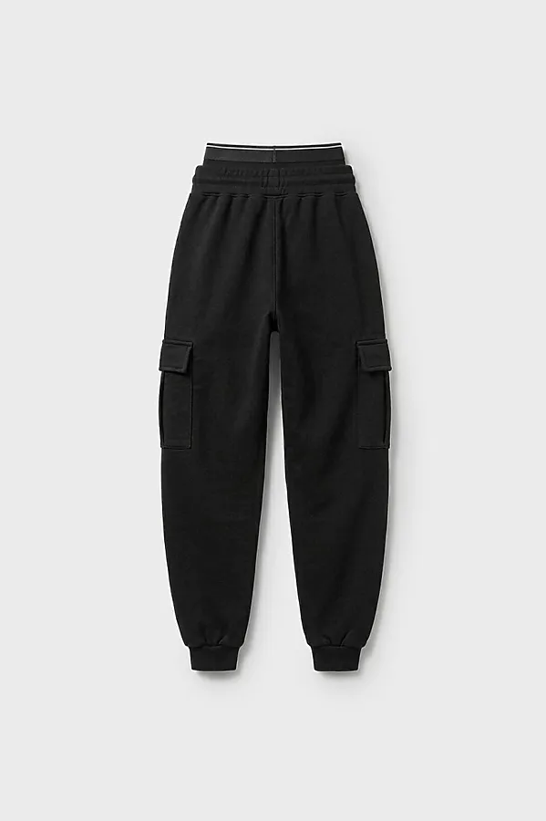 Брюки трикотажные для мальчиков PLAYTODAY, черный - фото 2