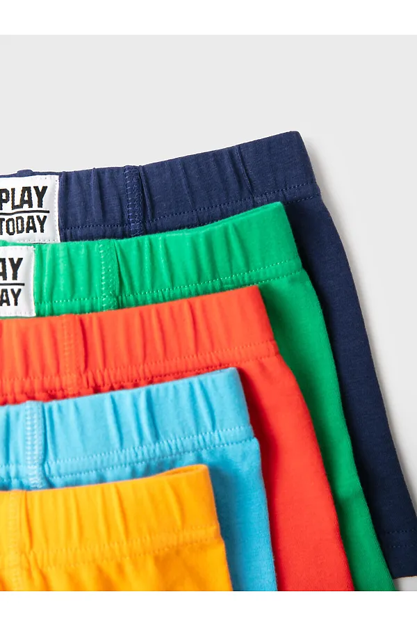Трусы трикотажные для мальчиков - боксеры, 5 шт в комплекте PLAYTODAY, разноцветный - фото 2