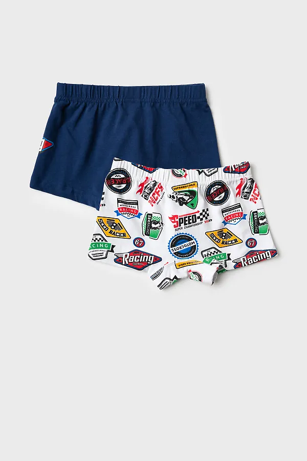 Трусы трикотажные для мальчиков - боксеры, 2 шт в комплекте PLAYTODAY, разноцветный - фото 2