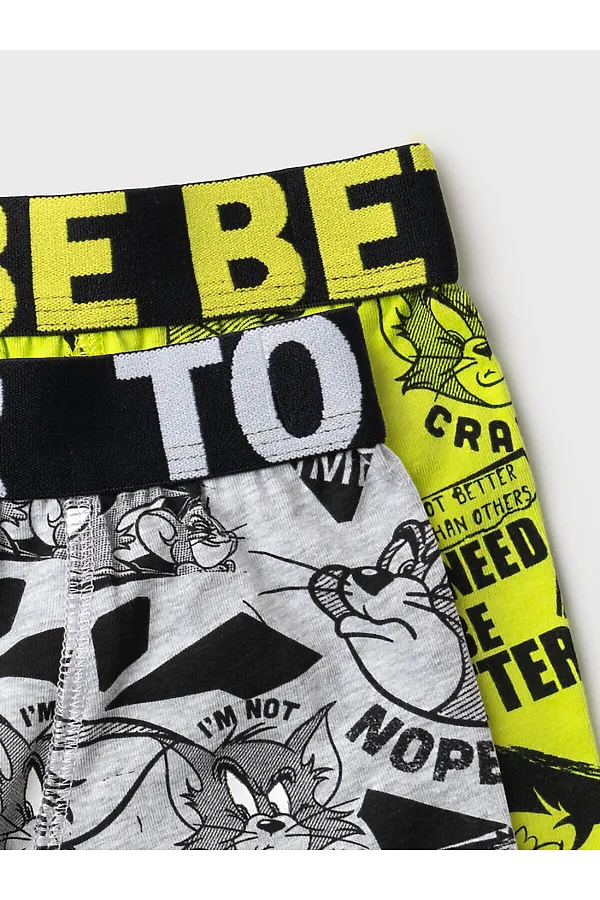 Трусы трикотажные для мальчиков - боксеры, 2 шт в комплекте PLAYTODAY, белый,черный,светло-зеленый - фото 2