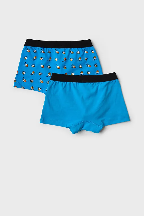 Трусы трикотажные для мальчиков - боксеры, 2 шт в комплекте PLAYTODAY, разноцветный - фото 2