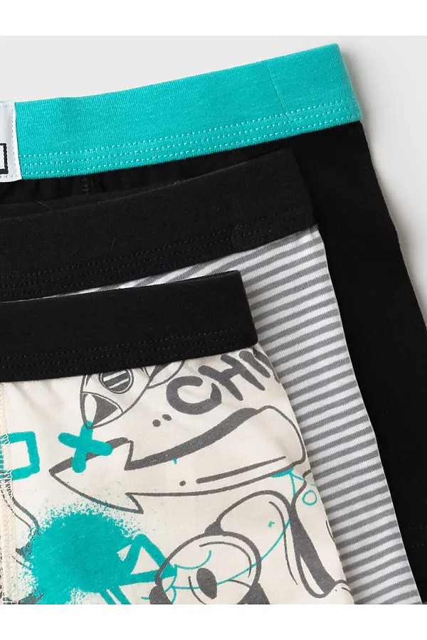 Трусы трикотажные для мальчиков - боксеры, 3 шт в комплекте PLAYTODAY, разноцветный - фото 2