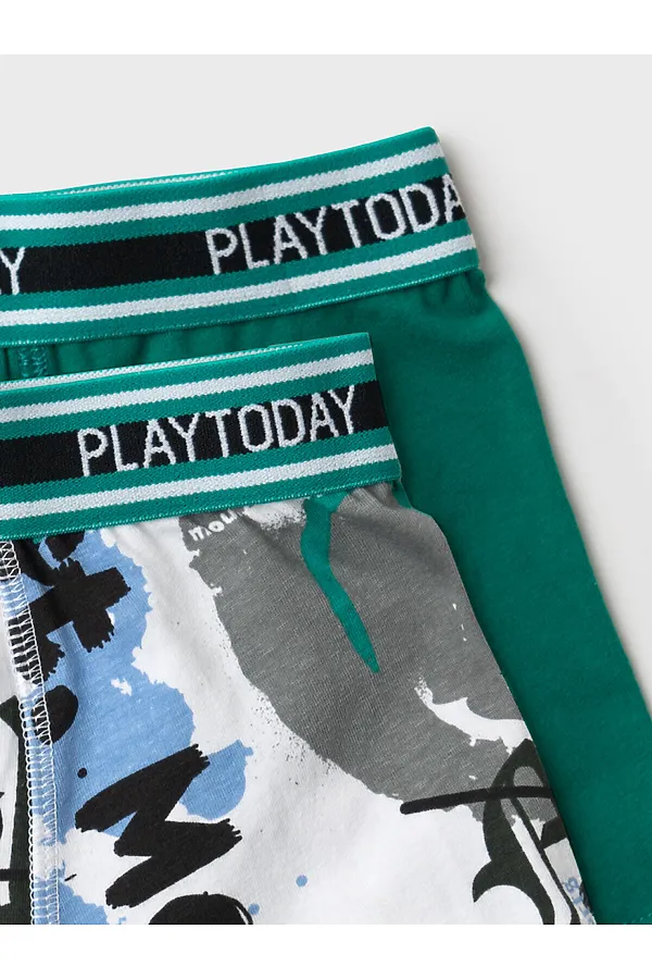 Трусы трикотажные для мальчиков - боксеры, 2 шт в комплекте PLAYTODAY, разноцветный - фото 2
