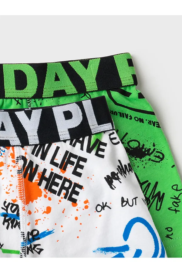 Трусы трикотажные для мальчиков - боксеры, 2 шт в комплекте PLAYTODAY, разноцветный - фото 2