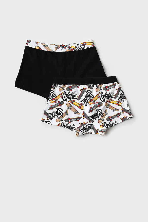 Трусы трикотажные для мальчиков - боксеры, 2 шт в комплекте PLAYTODAY, разноцветный - фото 2