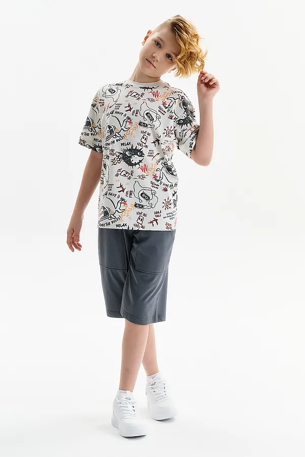 Шорты для мальчика PELICAN, серый - фото 2