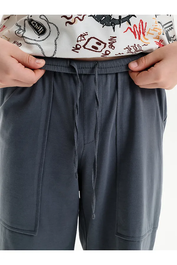 Шорты для мальчика PELICAN, серый - фото 2