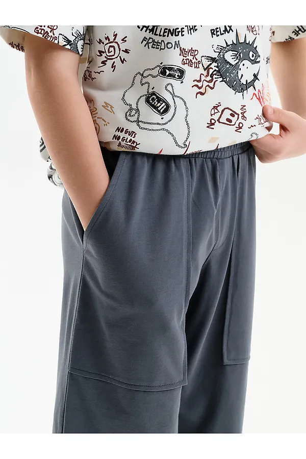 Шорты для мальчика PELICAN, серый - фото 2