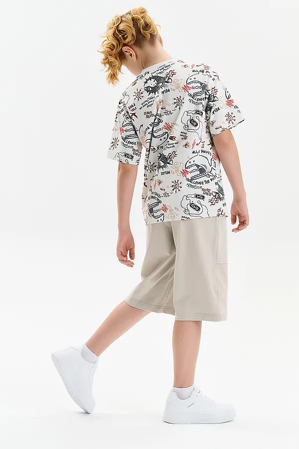 Шорты для мальчика PELICAN, светло-серый - фото 2