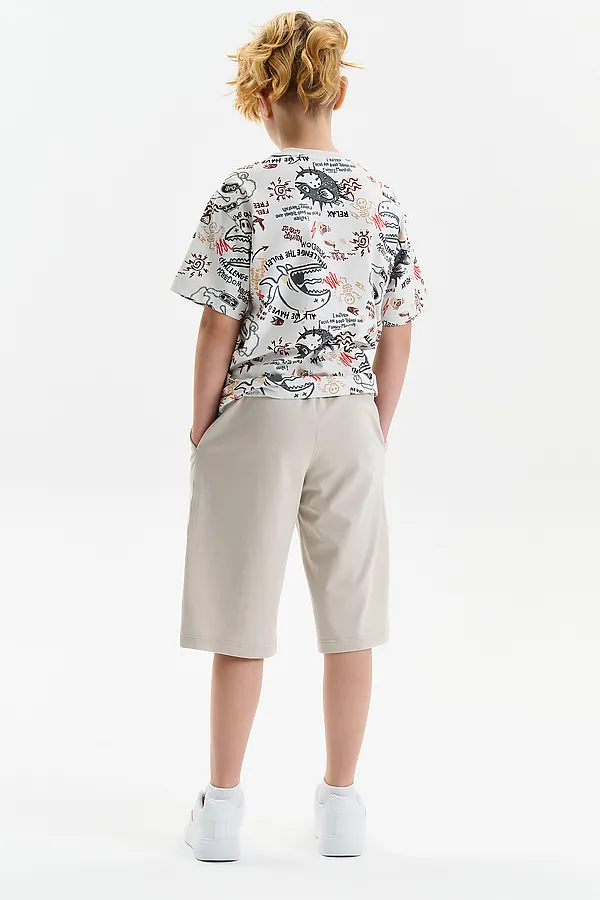 Шорты для мальчика PELICAN, светло-серый - фото 2